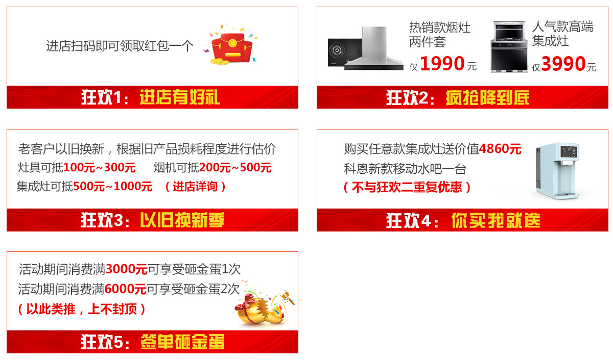 2019年6月活動，618狂歡趴-科恩電器帶回家