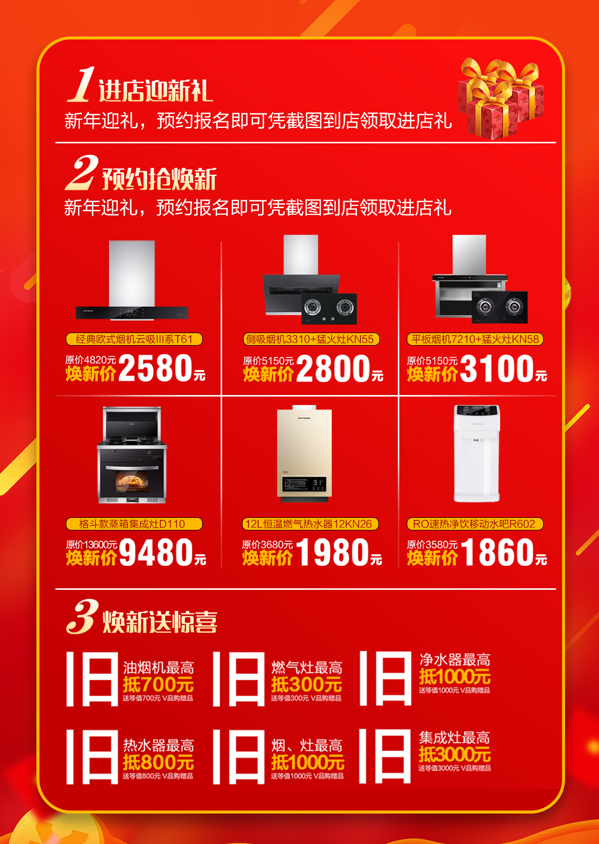 2020年3月，為愛放價，廚舊戰役，科恩廚電煥新上行，宅家廚房煥新裝，最高直降5000元!